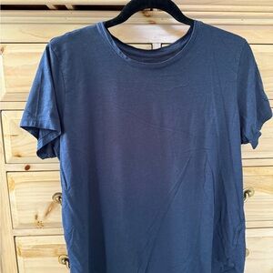 Blue Short Sleeve Tee Relaxed Fit